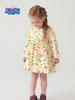 Peppa Pig Long Sleeve Round Neck Dress for Kids - Spring & Autumn Collection