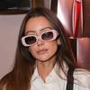 Vintage Retro Style Sunglasses Woman European American Rectanle Shape Sunglass Women Fashion Stylish Female Sun Glass