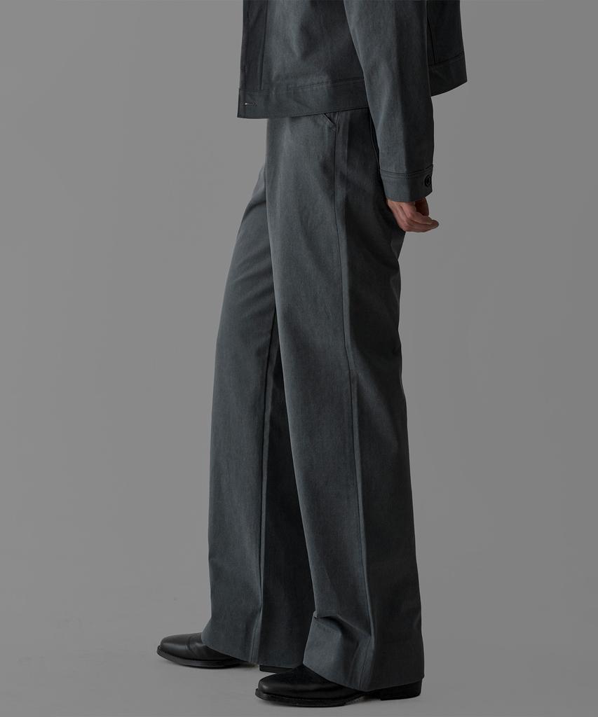 Baulopeulodeogteu Cationic Cotton Pants [Charcoal]