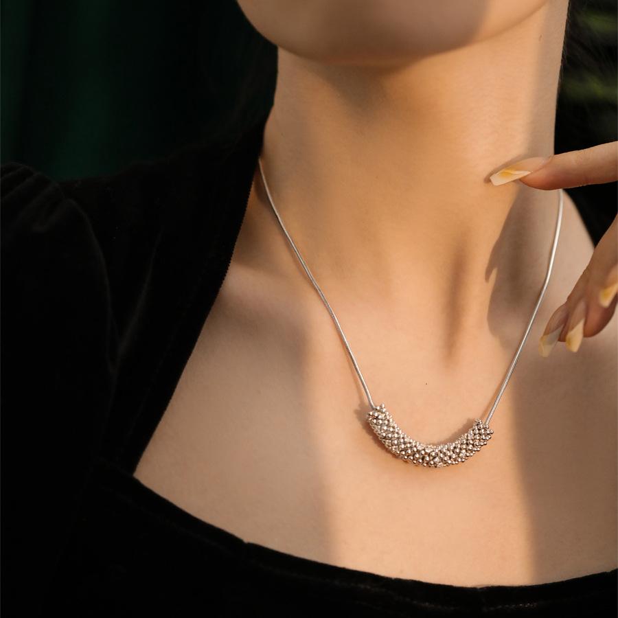 Zircon Wheat Ear Circle Necklace Light Luxury Niche Design Sense Simple Temperament Fashion Versatile Exquisite High Sense Necklace