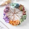 10PCS Silk Hydrangea Heads Artificial Flowers for Home Wedding Decor Candy Box Garlands Handmade Flower Arrangement Accessories
