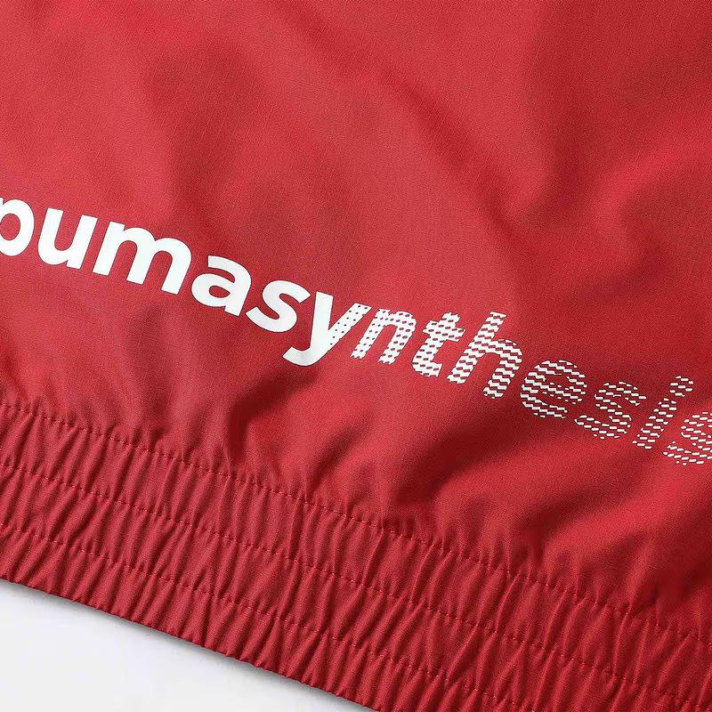 Puma Woven Beyond The Speed American Retro Racing Comfortable Stand Collar Zip Long Sleeve Jacket Unisex jackets Red 631081-70