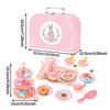 43Pcs Girl's Home Afternoon Tea Set Simulation Dessert Coffee Break Handheld Gift Box Set B101 Cup Rabbit Afternoon Tea Toy
