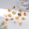4Pcs/lot Halloween Charms Stainless Steel Pumpkin Ghost Bat Pendant for Making DIY Necklace Jewelry Accessories Supplies
