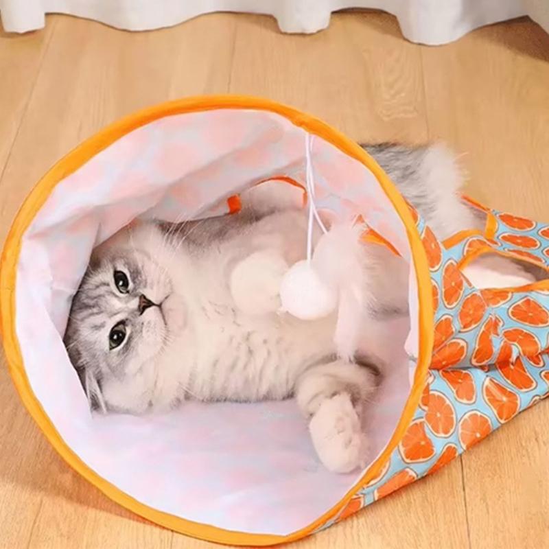 Crinkle Sound Cats Tunnel Toy Cats Play Tent Teasing Tube Pet Entertainment Playtent Pet Interactive Tube Activity Toy