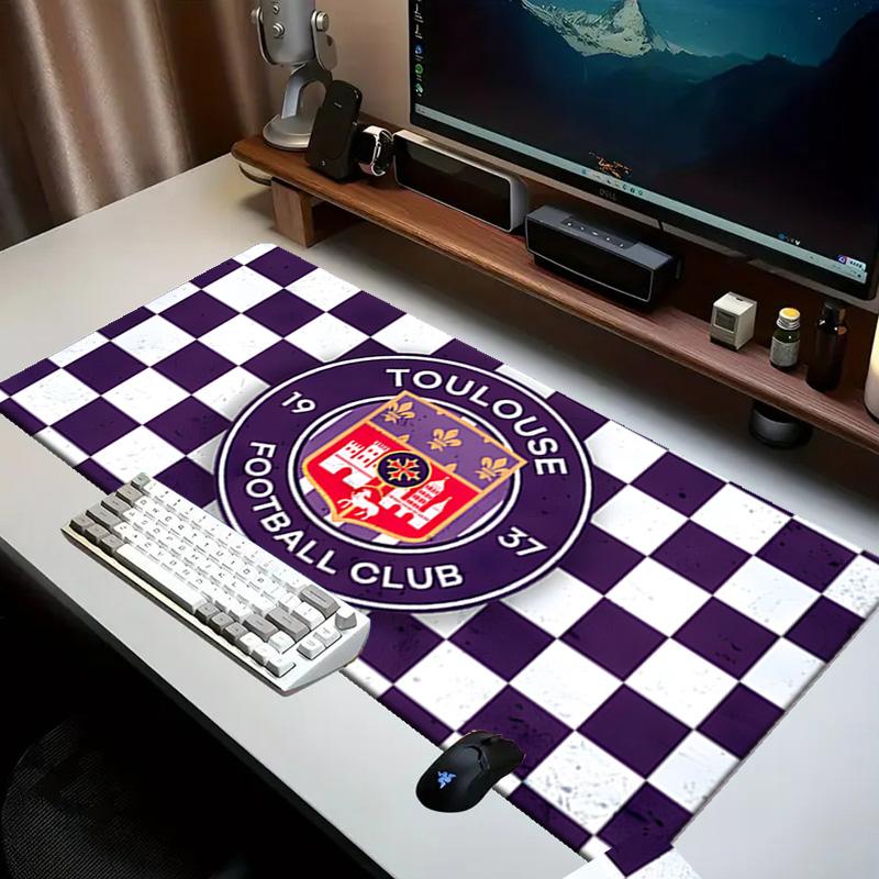 Toul-ouse Crest Design Mouse pad Office Desk Mat, Gaming Mouse Pad Mousepad, keyboard pad,Heavy-Duty Non-Slip Rubber Backing, Gift