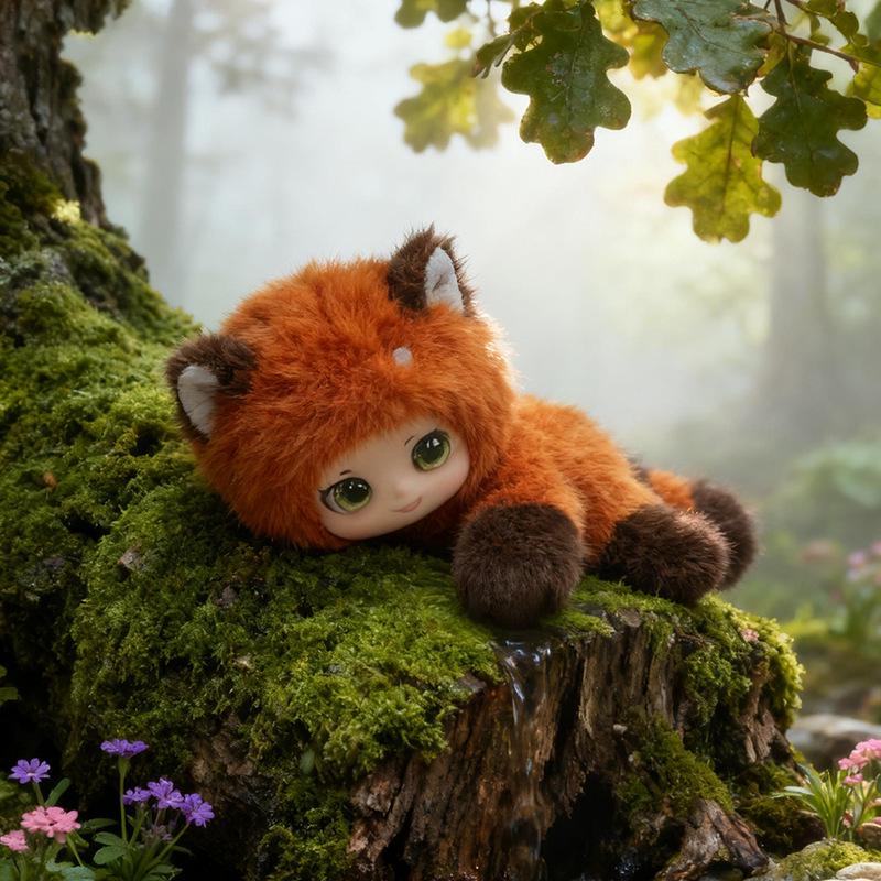 Adorable Caramel Plush Doll Keychain - Perfect Holiday Gift for Kids