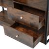 Tall Bookshelf Bookcase 6 Shelf Bookcase with Doors And Drawers Floor Book Display To Ceiling Industrial Steel Shelf Brown Standing
