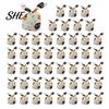 Transparent Cookie Bags with Drawstrings 48 Pcs Halloween Candy Bags, Kids Trick or Treat Goodie Cute Rabbit Small Containers for Party Ear