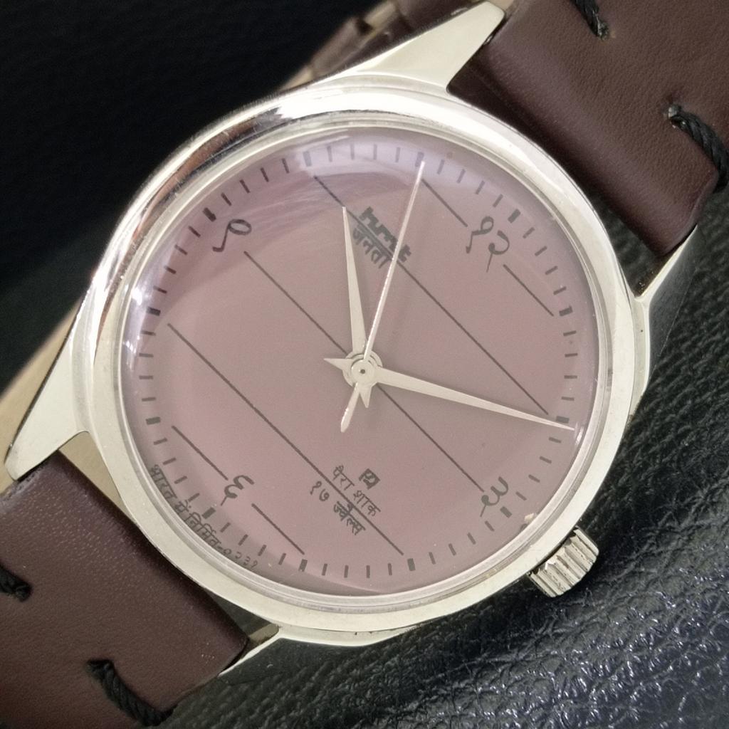 

ВИНТАЖНЫЕ ЧАСЫ HMT JANATA С РУЧНЫМ ЗАВОДОМ, ИНДИЙСКИЕ МУЖСКИЕ, ЦИФЕРБЛАТ КОРИЧНЕВОГО ЦВЕТА a700061-5 R201-a700061