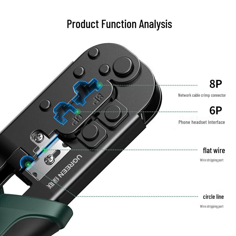 UGREEN Multi-function Network & Telephone Cable Crimper Set
