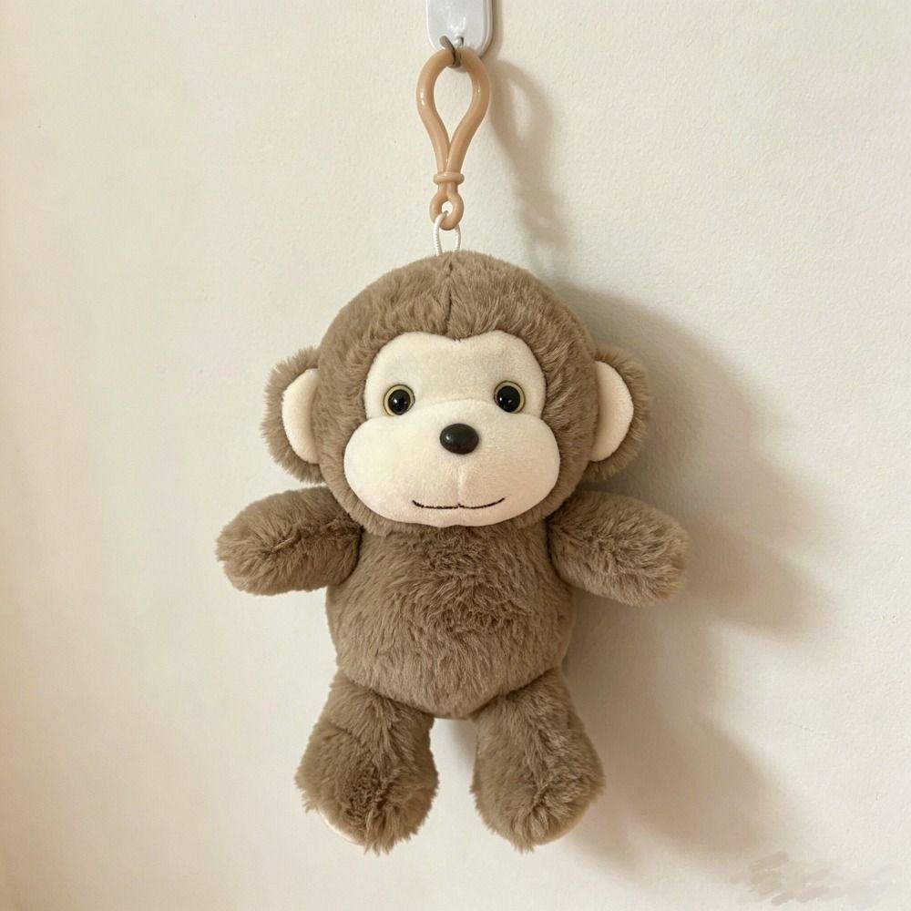 PP Cotton Simulation Monkey Doll Bag Charm Monkey Stuffed Pendant Kids & Adults