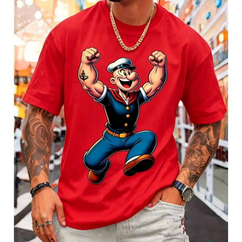 T-shirt da uomo con stampa grafica 3D retrò - Perfetta per l'uso quotidiano e le vacanze