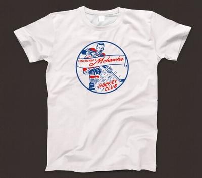 Cincinnati Mohawks T Shirt 905 Ohio Ice Hockey Sports Team Stingers Swords Akron