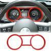 Dashboard Trument Box Ring Trim Cover Bezels For Ford Mustang 2010-2014 Red