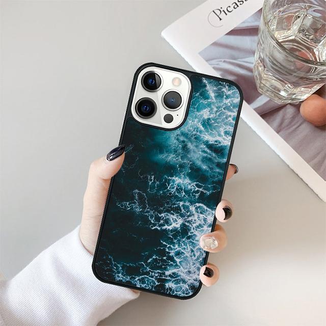 The waves Ocean water Coque Shell For iPhone 17 Air 15 16 14 13 12 Pro Max 11 Pro Max Plus Phone Case Cover