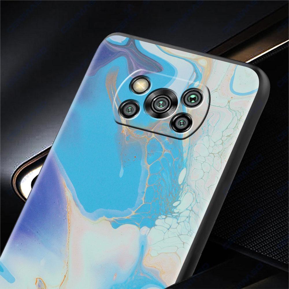 Husă Pentru Xiaomi Mi Poco X3 NFC X4 Pro F3 F4 GT M4 M3 F1 C40 11 Lite 11T Silicon Moale Funda Acoperire Telefon Marmură Artă Estetică