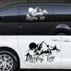 Auto Abenteuer Berg Dekor Aufkleber Für Wohnmobil SUV Wohnwagen Wohnmobil RV Vanlife Dekor Aufkleber Abdeckung Auto Tuning Zubehör