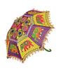 @ Rajasthani Dhesha Embroidery Work Cotton Umbrella