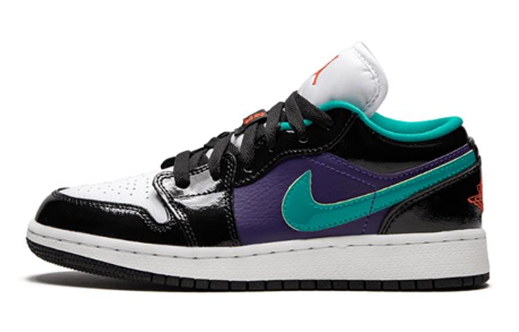 Jordan 1 Low Noir Violet Court Vert Turbo (GS) 38 black