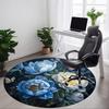 1 Stück Pfingstrosen Blumen Stuhl Teppich für Büro Rutschfest, Leicht, Maschinenwaschbar Teppich für Büro, Schlafen, Zimmer - Feiertagsdekoryy251009063