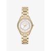 Mini Lauryn Pavé Gold-Tone Watch MK3899