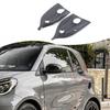 ABS Carbon Exterior Door Handle Bowl Cover Trim For Benz Smart 453 Fortwo 16-21