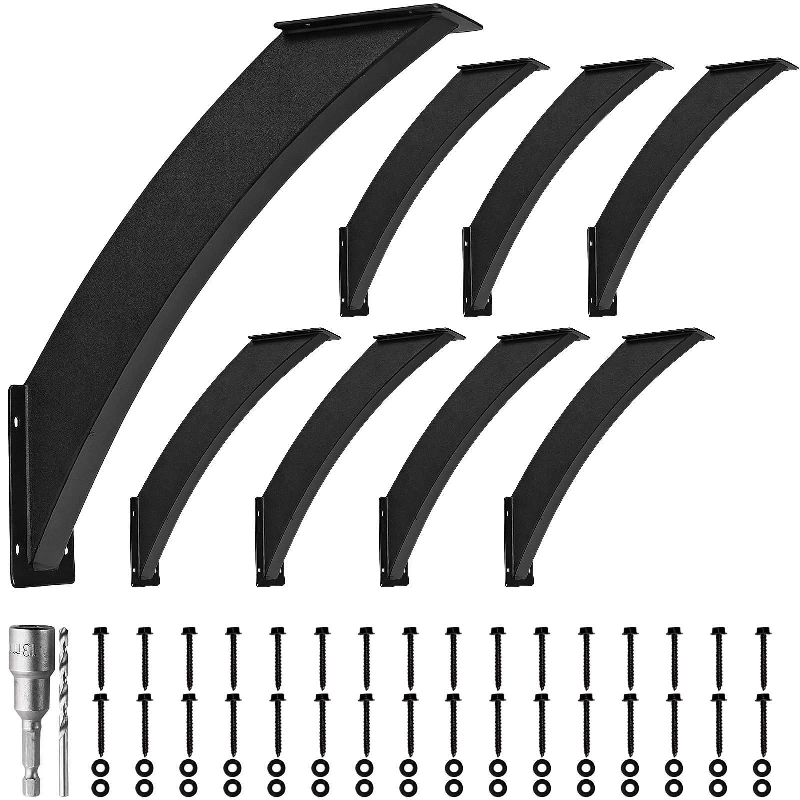 

45 Degree Post Bracket 4x4in (Actual 3.2x3.2in) Angle Pergola Bracket with Mounting Screws for Gazebos Tree Houses Cabins Patios 8Pcs