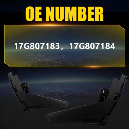 2X Front Bumper Mount Support Bracket Left Fit Volkswagen Right Jetta -