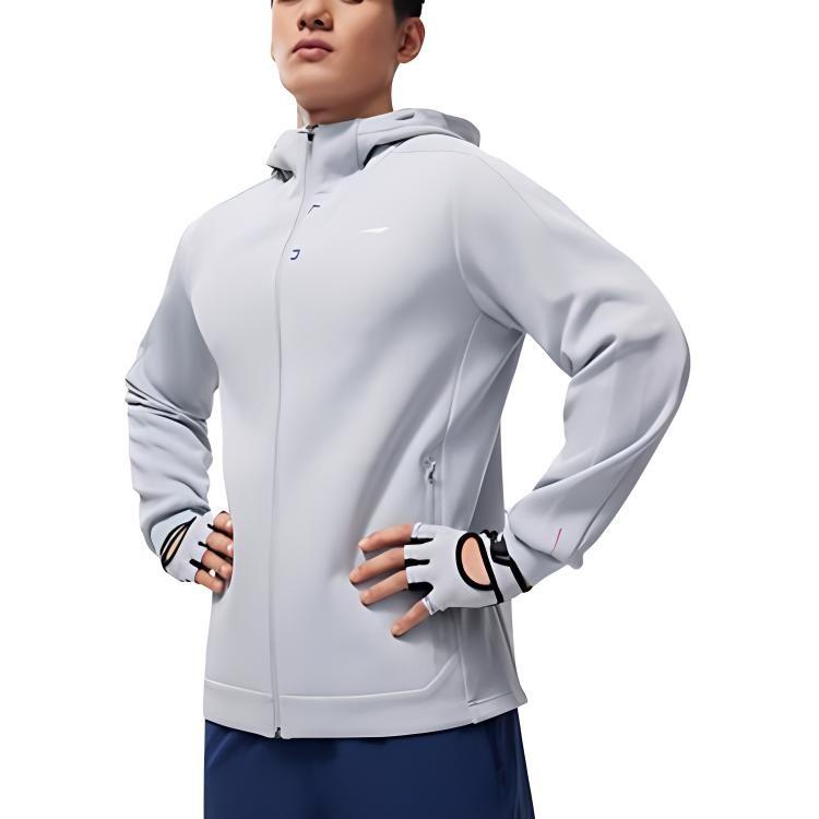 Li Ning Fitness Series Sweatshirt Men's Mist Gray AWDU067-5