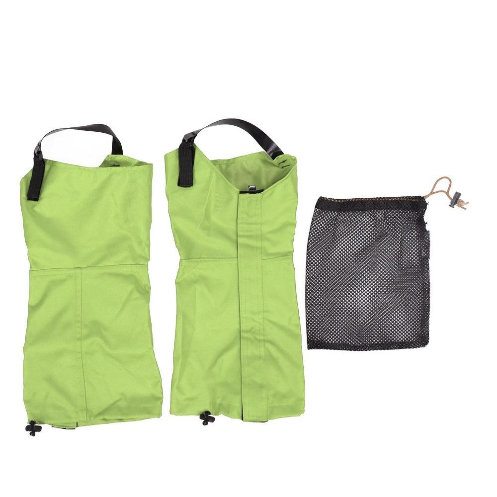 1 Pair Durable 600D Ripstop Oxford Cloth Waterproof Leg Gaiters Waterproof With Hook Closure Gaiters Leg Gaiters Hiking