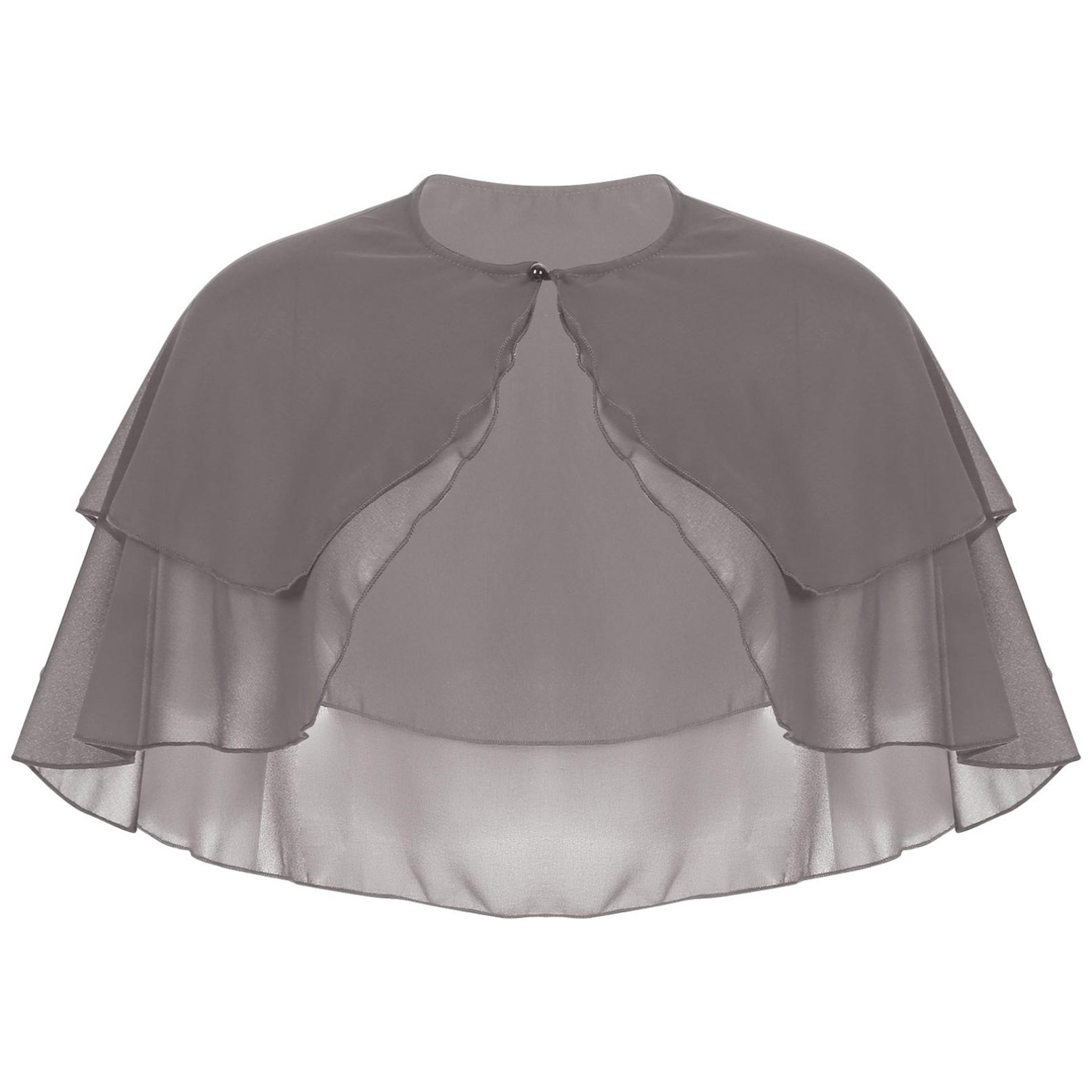 

Женские элегантные шифоновые накидки, мягкие шали, накидки для свадьбы, вечерние вечерние платья One Size серый