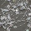 Plastic Star Beads Chain Electroplated Christmas Star Chain Decoration  For Diy Jewelry Making