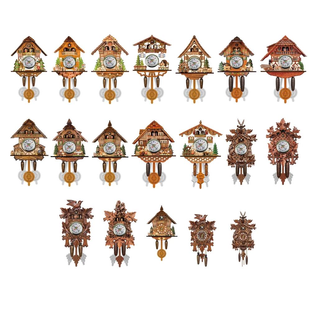 Traditional Black Forest Chalet Clock Charming Home Décor Imitation Wood Style Cuckoo Clock CM003