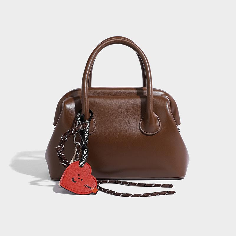 2024 Fall/Winter New Niche Handbag Fashionable and Elegant Large Capacity Single Shoulder Crossbody Boston Pillow Bag