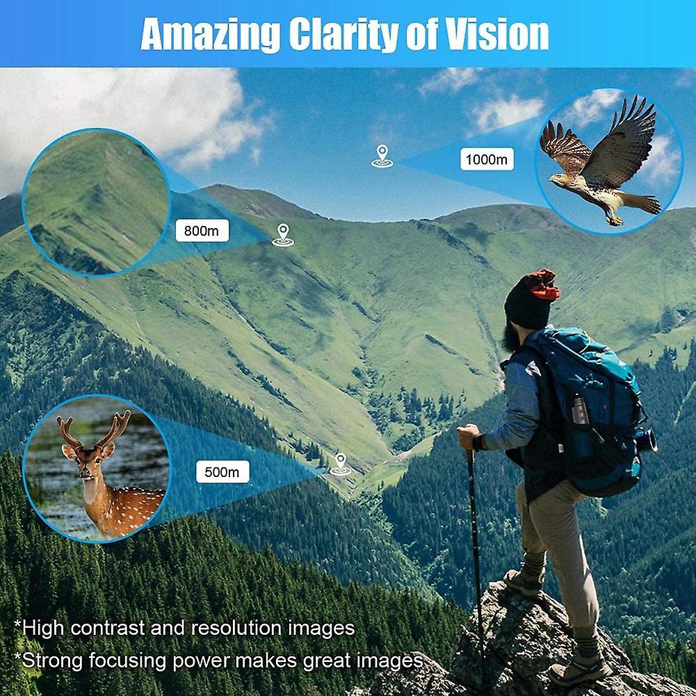 40X60 Zoom Monocular Telescopes with Phone Holder Small Phone Taking Camera Lens for Hiking Camping