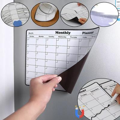 Magnetic Dry Erase Calendar Monthly Planner Whiteboard Refrigerator Organizer Memo Board Kitchen Office Decor