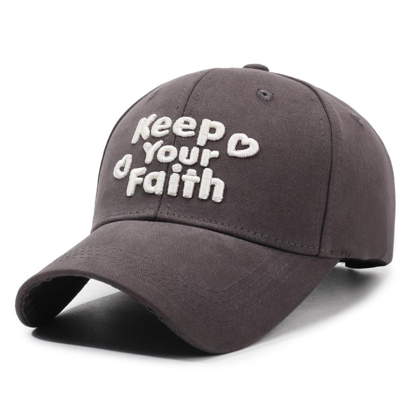 Bestickte Buchstaben Baseballkappe Herren Damen Jugend Studentenmütze Retro Sonnenhut