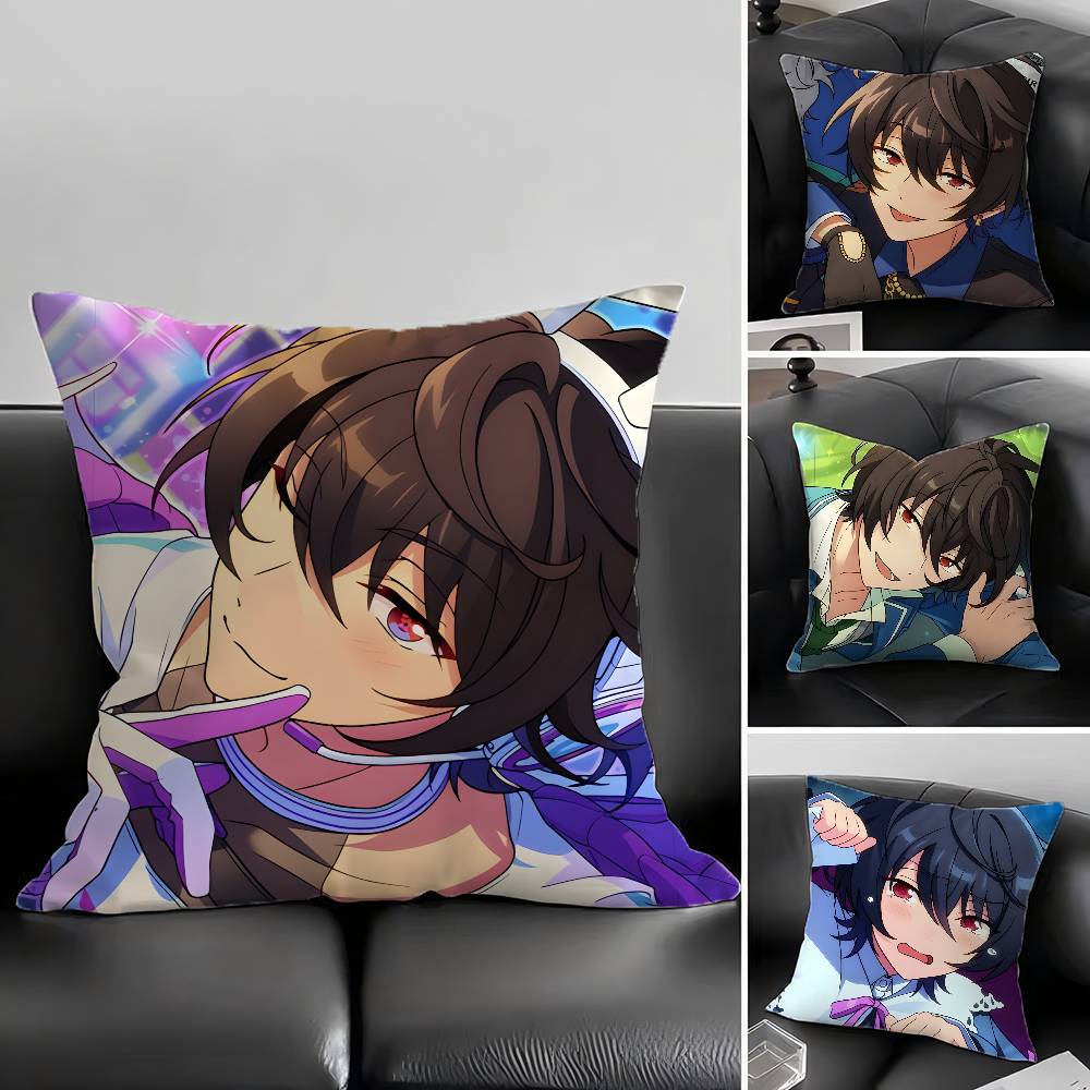 1pc Ritsu Sakuma Pillow Case Fashion Square Pillowcase Bedroom Sofa Room Ins Decoration Leisure