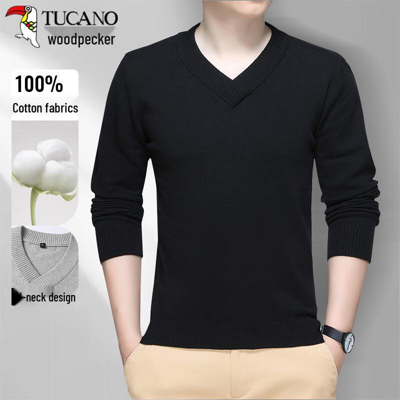

TUCANO Men s Autumn/Winter V-Neck Business Casual Cotton Sweater 2XL