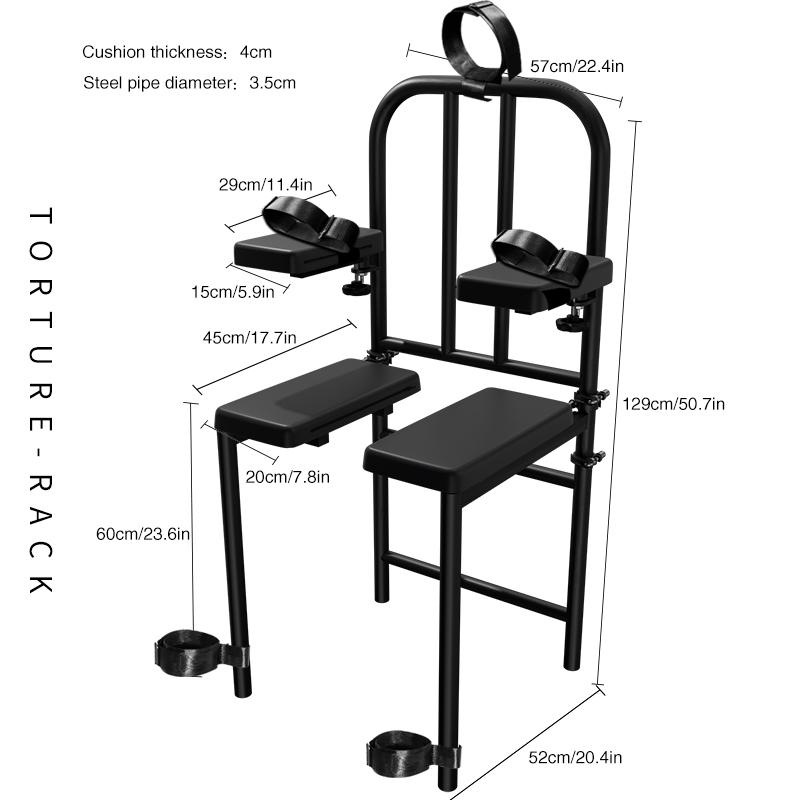 Adult's BDSM Chair Erotic Slave Sex Torture Sex Bondage Household Fixture Handcuffs Sex Furniture