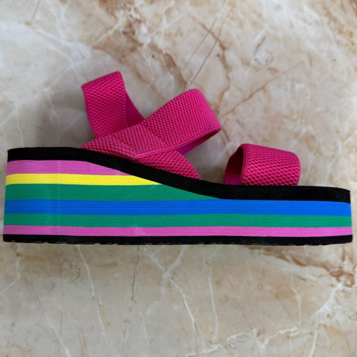 

Женские черно-белые римские сандалии на толстой подошве с дизайном из искусственной пеньковой веревки, идеально подходящие для летнего стиля 42