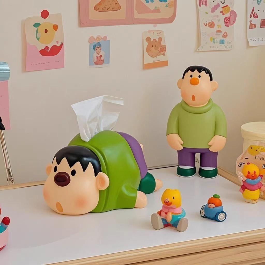 Anime Peripheral Doraemon Cute Chubby Tiger Tissue Box Home Living Room Tissue Box Dining Table Decoration for Friendsgift