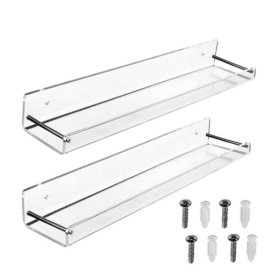 

2 шт. плавающая настенная полка для хранения в ванной комнате