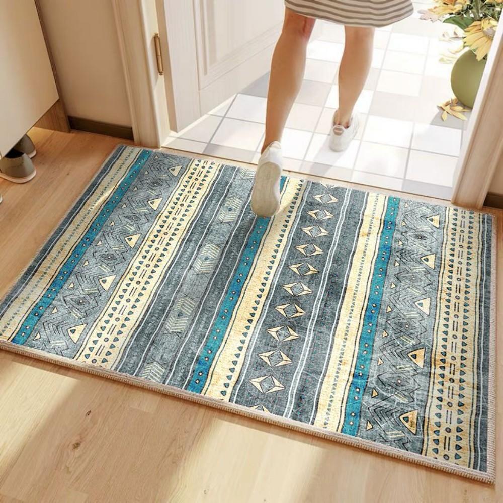 Retro Bohemian Rug, Easy-To-Clean And Slip-Resistant Carpet For Living Room And Bedroom, Home Decoration