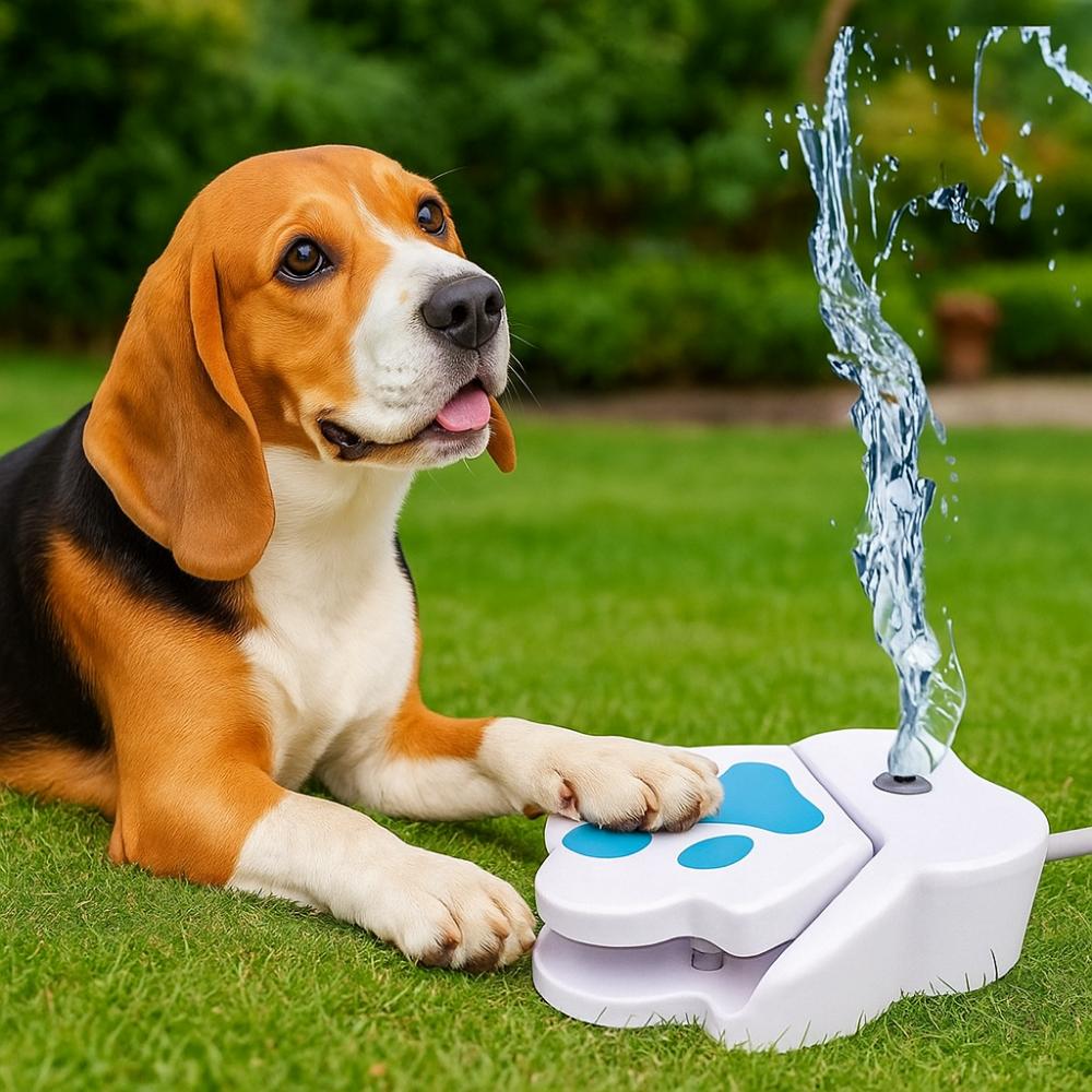 Interactive Paw Activated Pet Sprinkler Claw Shape Puppy Water Dispenser Pet Water Fountain  Home