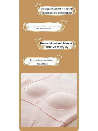 Middle/High School Girls' Warm Fleece-Lined Vest with Development Bra and Belly Protector
