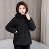 L-XL medium and old cotton clothes women's fashion thickened cotton-padded clothes mother winter clothes thickened jacket light and thin clothes