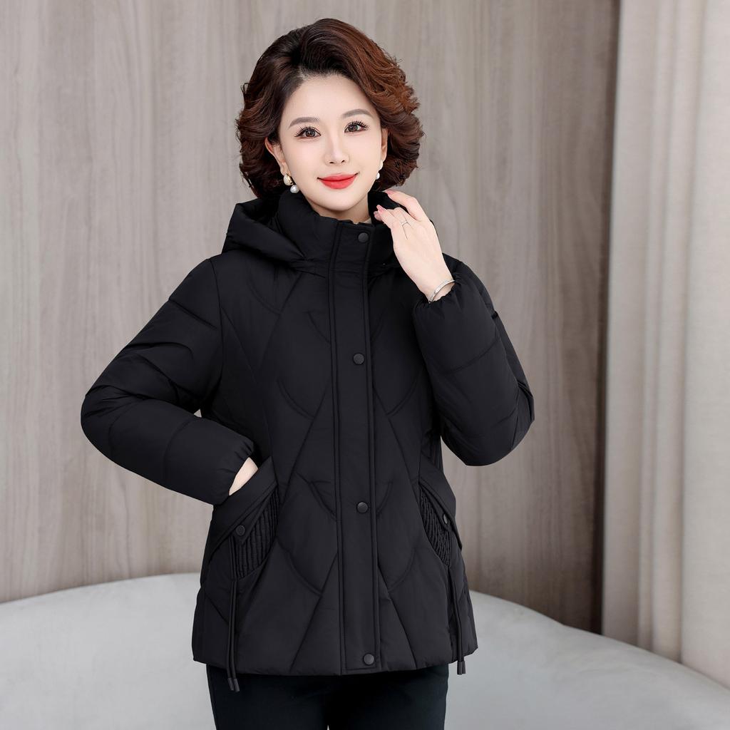 L-XL medium and old cotton clothes women's fashion thickened cotton-padded clothes mother winter clothes thickened jacket light and thin clothes