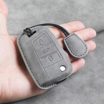 Leather Car Key Cover Case for VW Volkswagen Tiguan MK1 MK2 Magotan Passat B5 B8 Polo Golf 4 5 6 7 Mk7 Jetta POLO Eos Scirocco